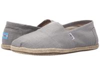 2016 TOMS Espadrille Loafers for Men - Seasonal Classics - Grey Linen Sale Online